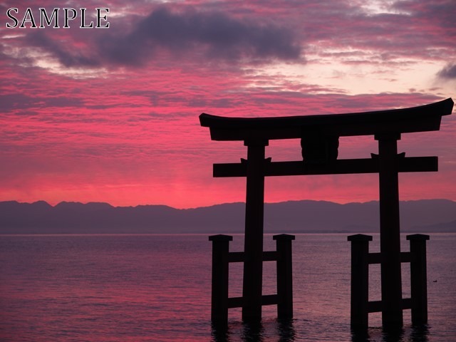 白鬚神社の朝陽　TIFF