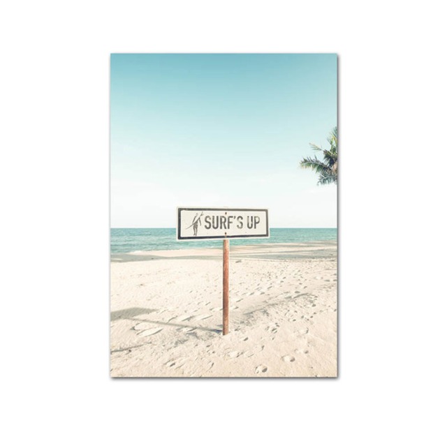 SURF'S UPサーフィンビーチ＊B6〜サイズが選べるアート