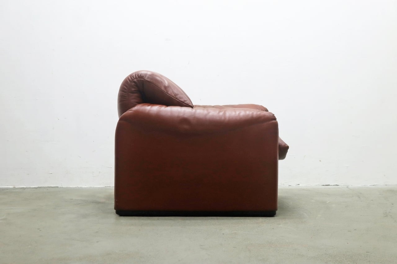 Cassina カッシーナ 675 MARALUNGA マラルンガ 本革 1Pソファ ヴィコ