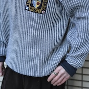 embroidery design half zip knit polo