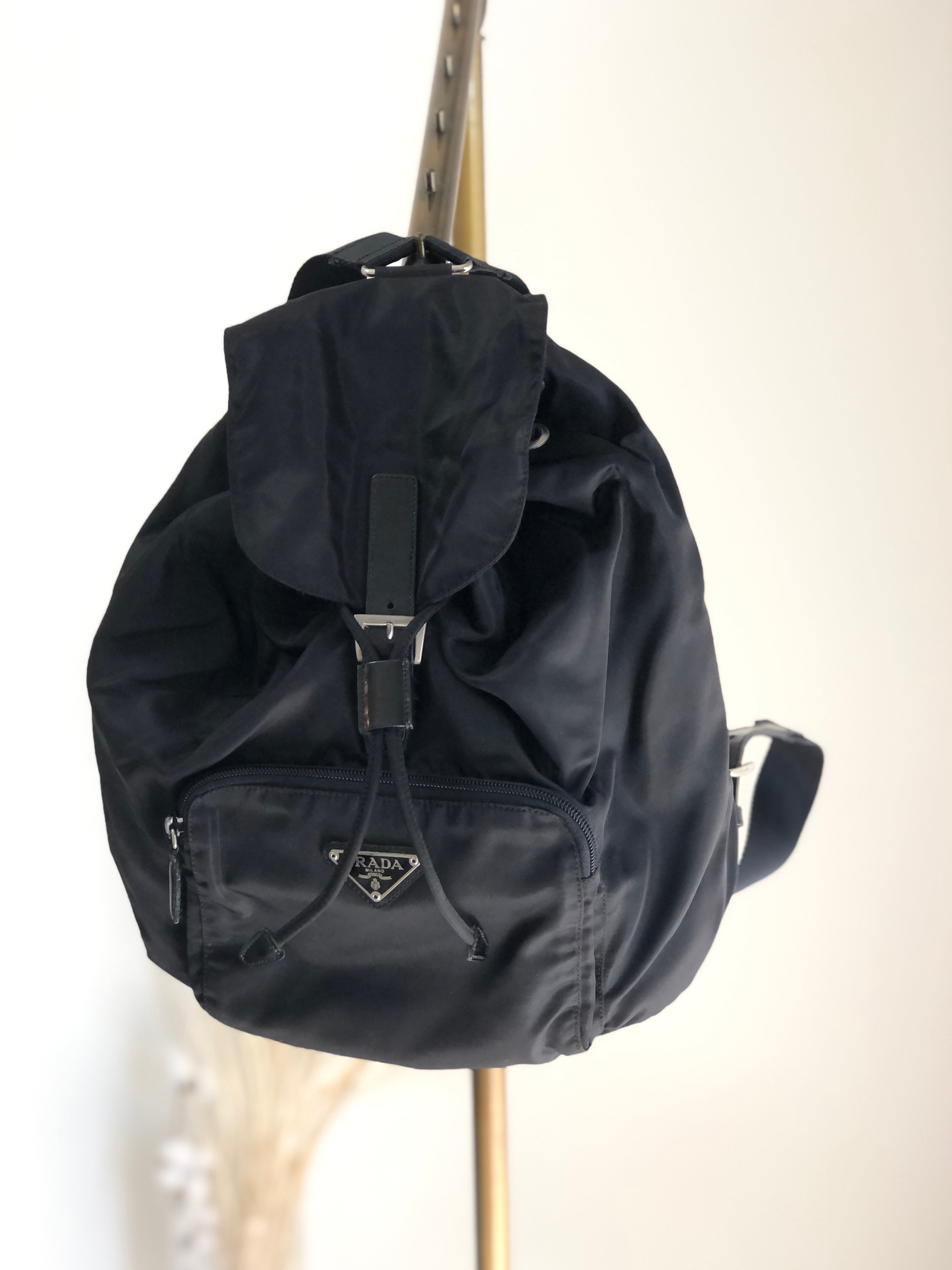 PRADA ナイロンリュック ブラックB4650F-バックラッシュイタリアン