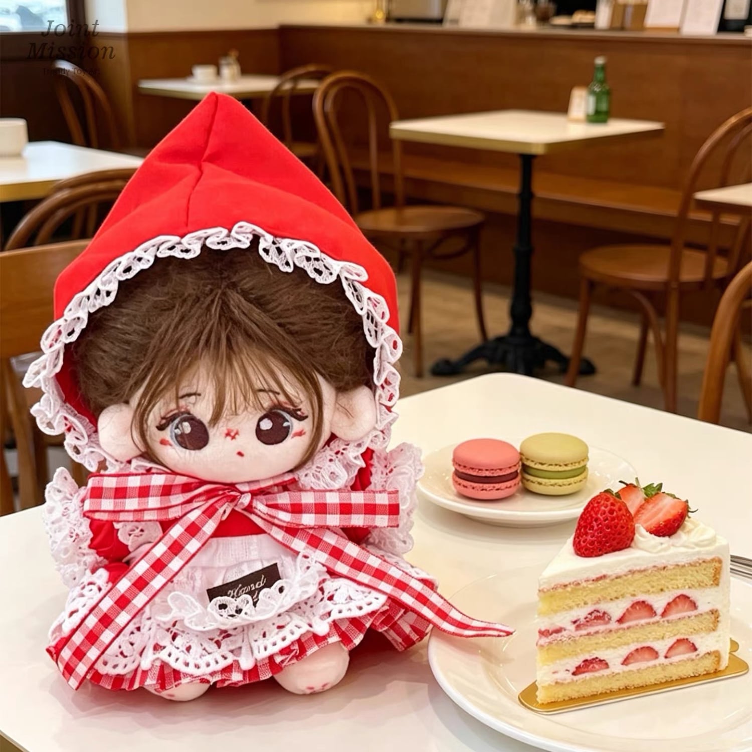 推し活アイテム 撮影用アイテム 10cm 15cm 赤ずきんちゃん 赤頭巾 赤白