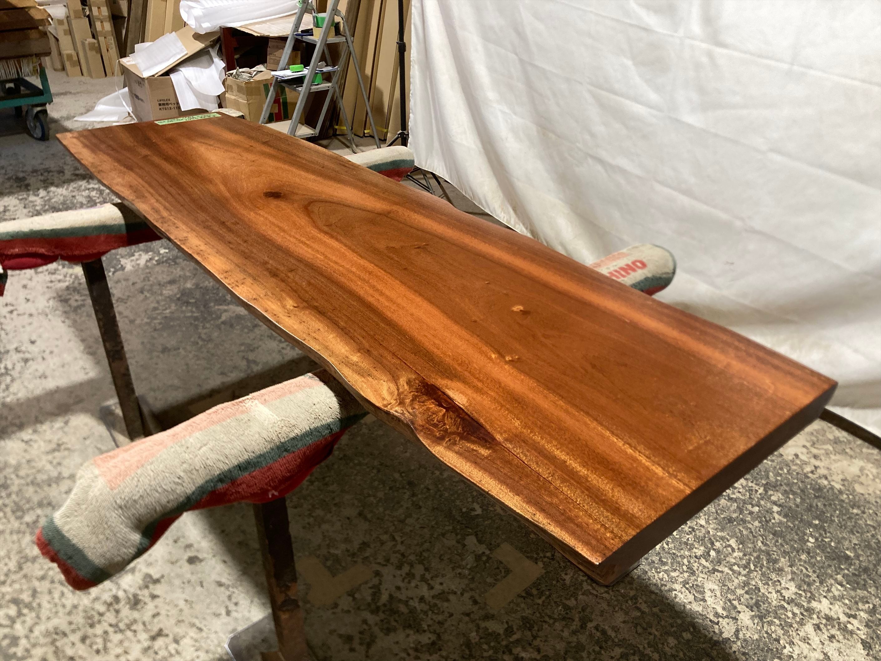 本花林9267 一枚板無垢材 2060x490-570-510x50mm 天板のみ ダイニング