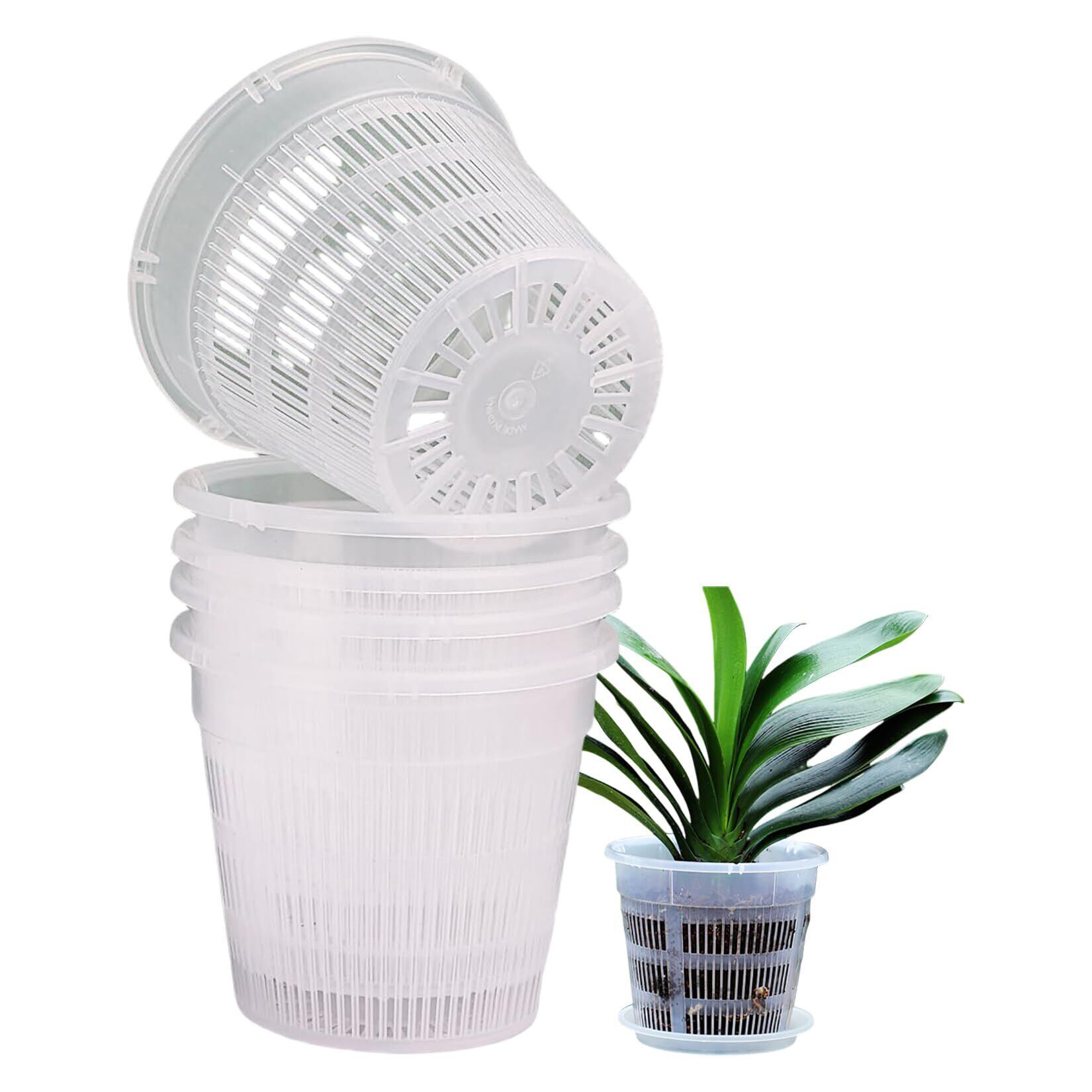 鉢・プランター BI 新着商品】Orirya プランター 植木鉢 プラスチック スリット鉢 透明