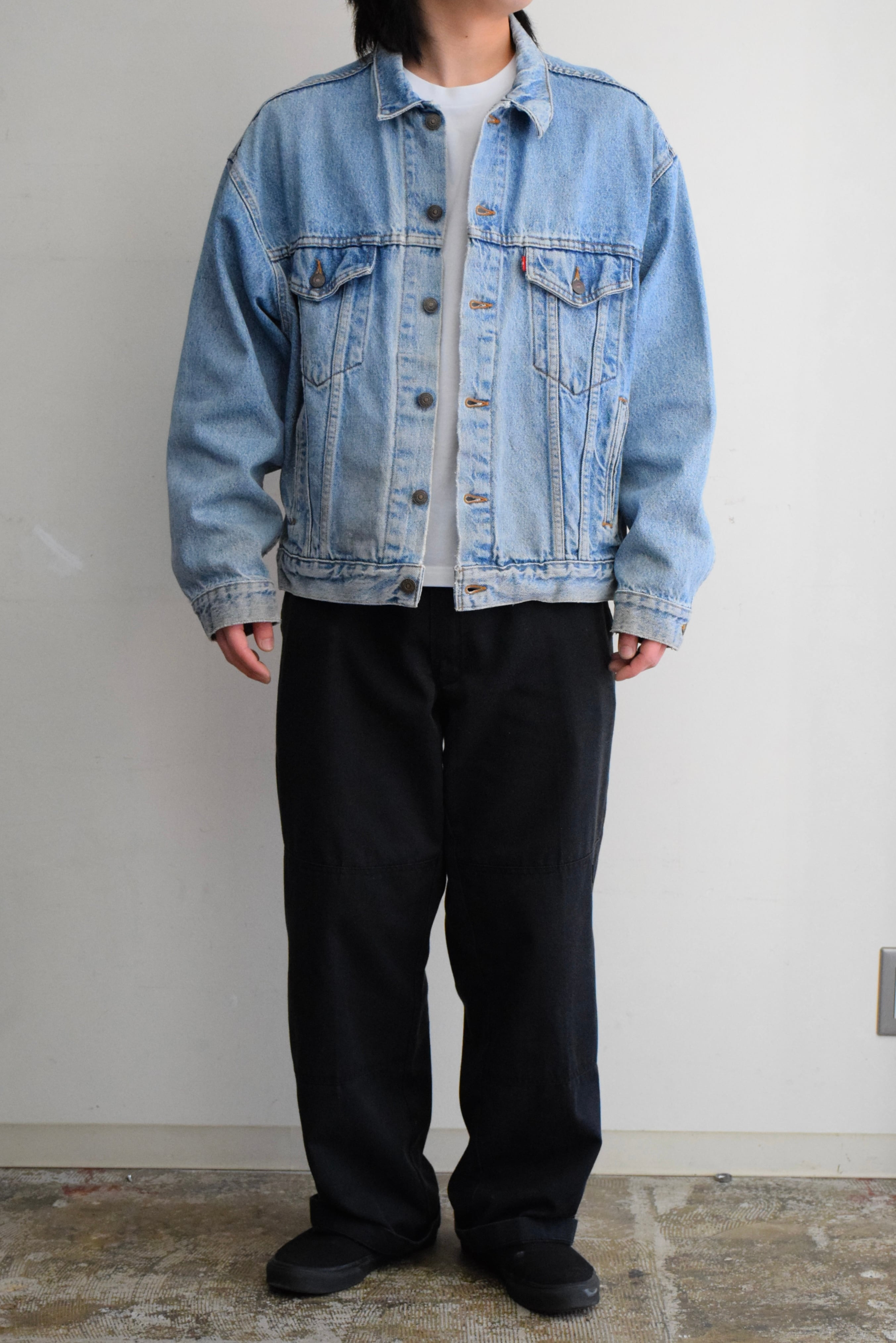 90's USA製 Levi's 70507 デニムジャケット メンズL ライトブルー G