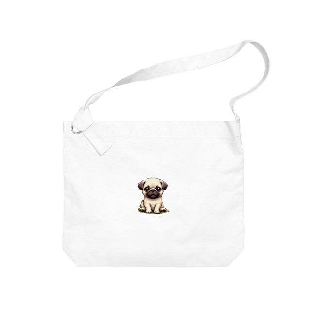 6 pug selections Big bag large capacity canvas shoulder