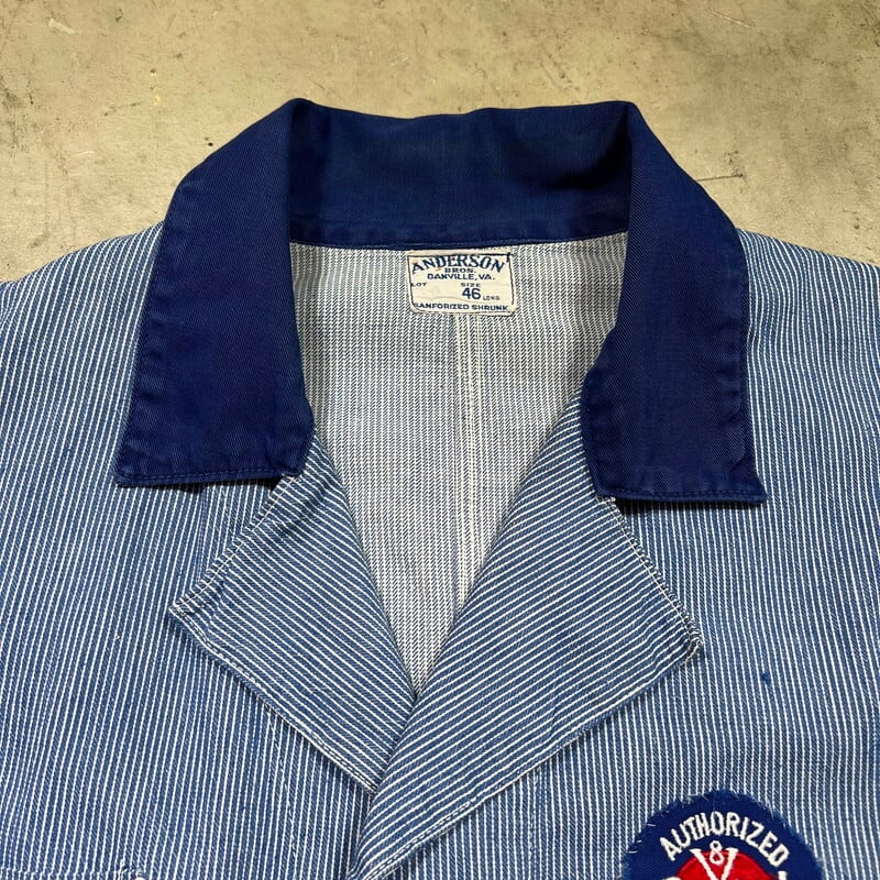 40~50's ANDERSON BROS ピンストライプワークコート ショップ 40~50's ANDERSON BROS ピンストライプワークコート ショップ