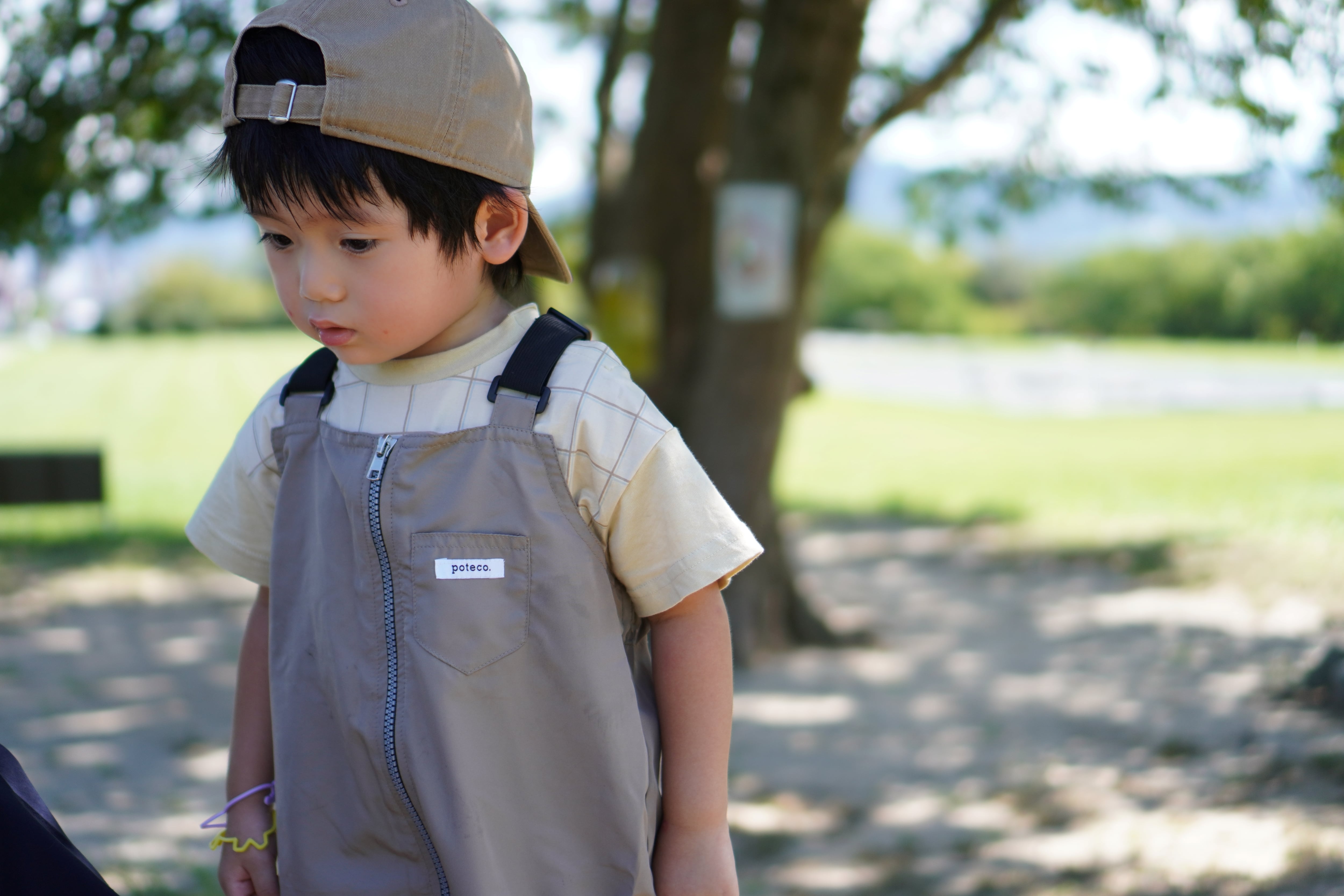 PLAYWEAR Overall ＆Purse (Color: Beige) | poteco.