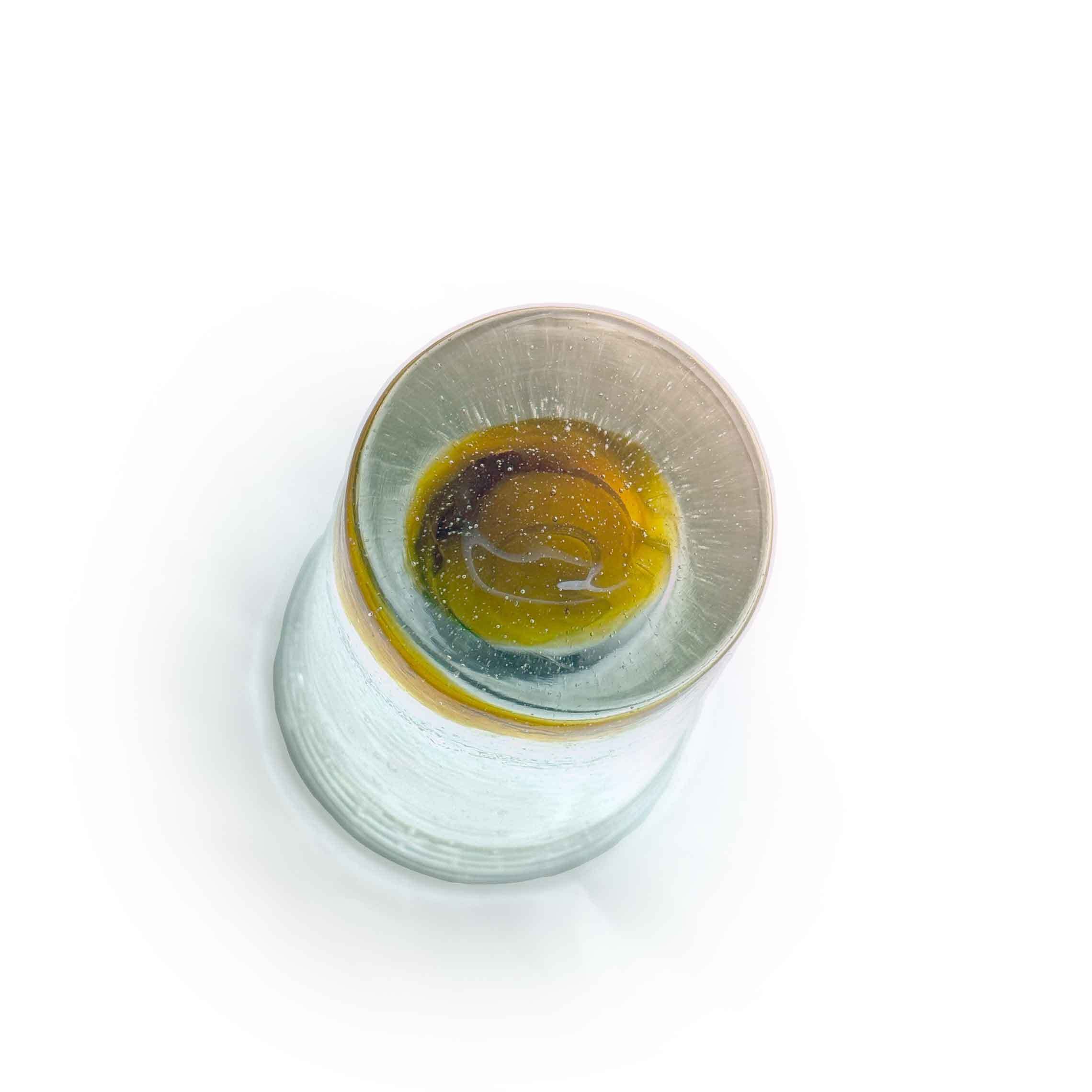 ガラス工房清天】底色気泡マグ 茶 [琉球ガラス] | 【琉球ガラス】と