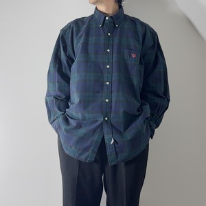 90s Ralph Lauren black watch "The Big Shirt" [XL] 古着