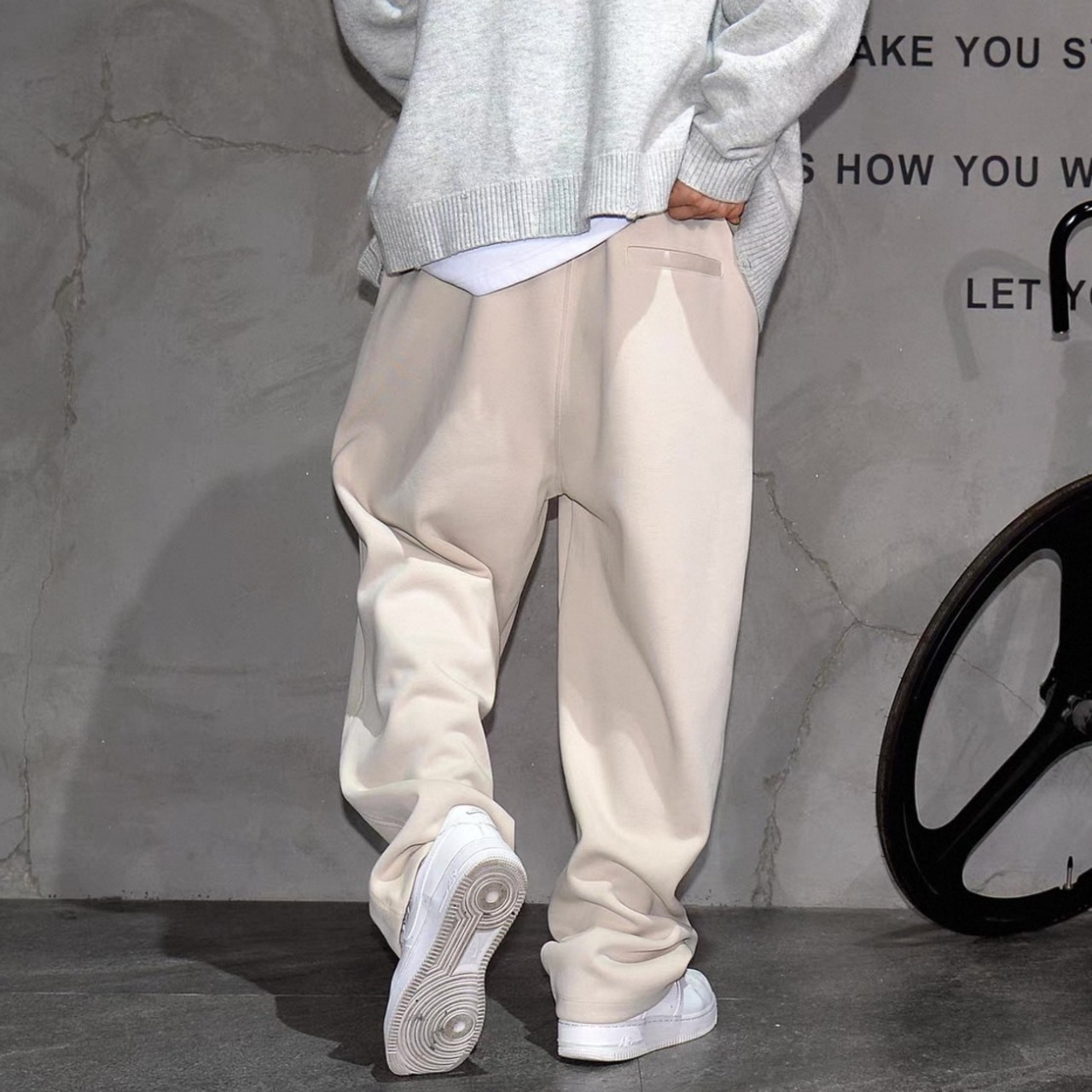 Wide relaxed sweat pants 1216 - 13