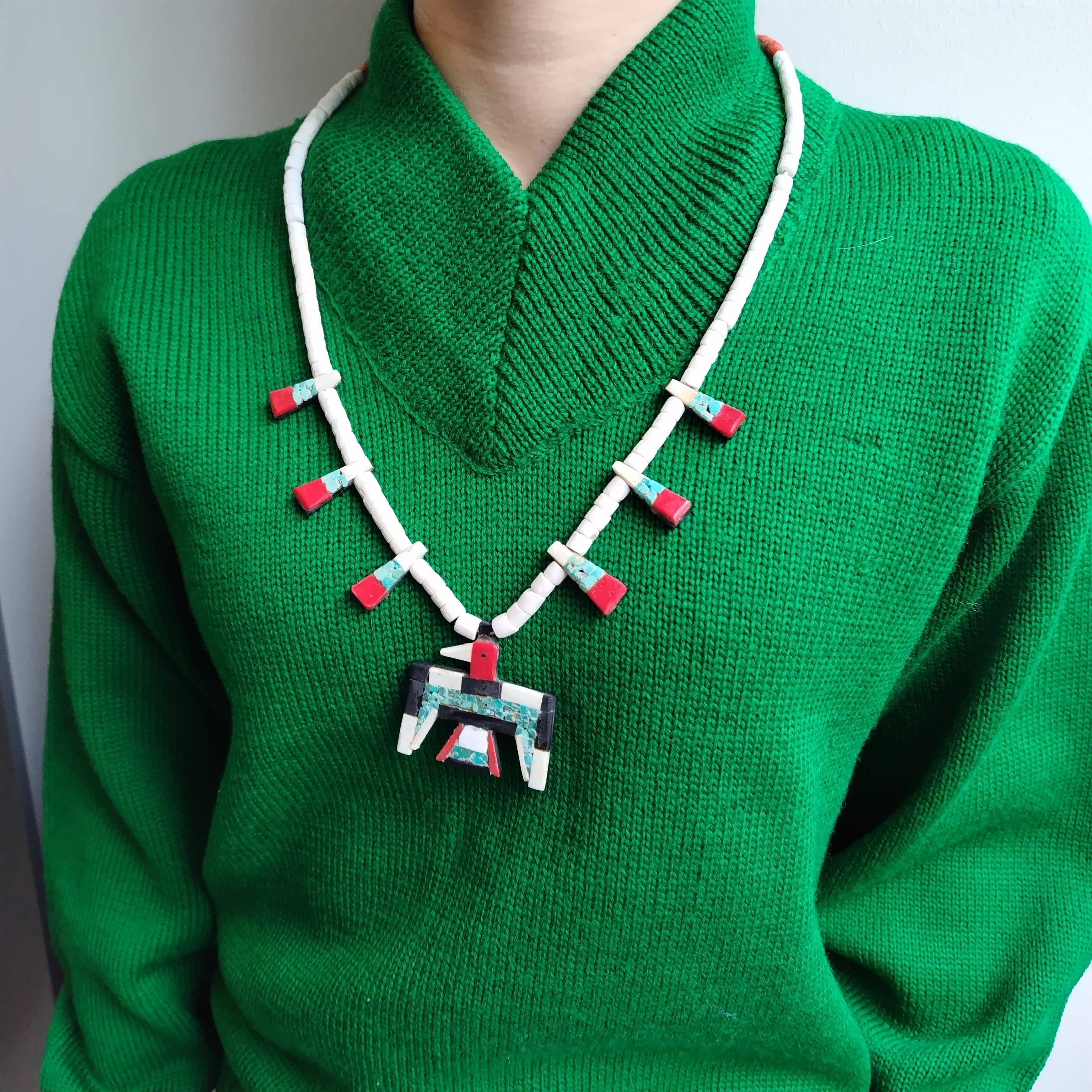 30s〜40s ビンテージ サント・ドミンゴ バッテリーバード ネックレス