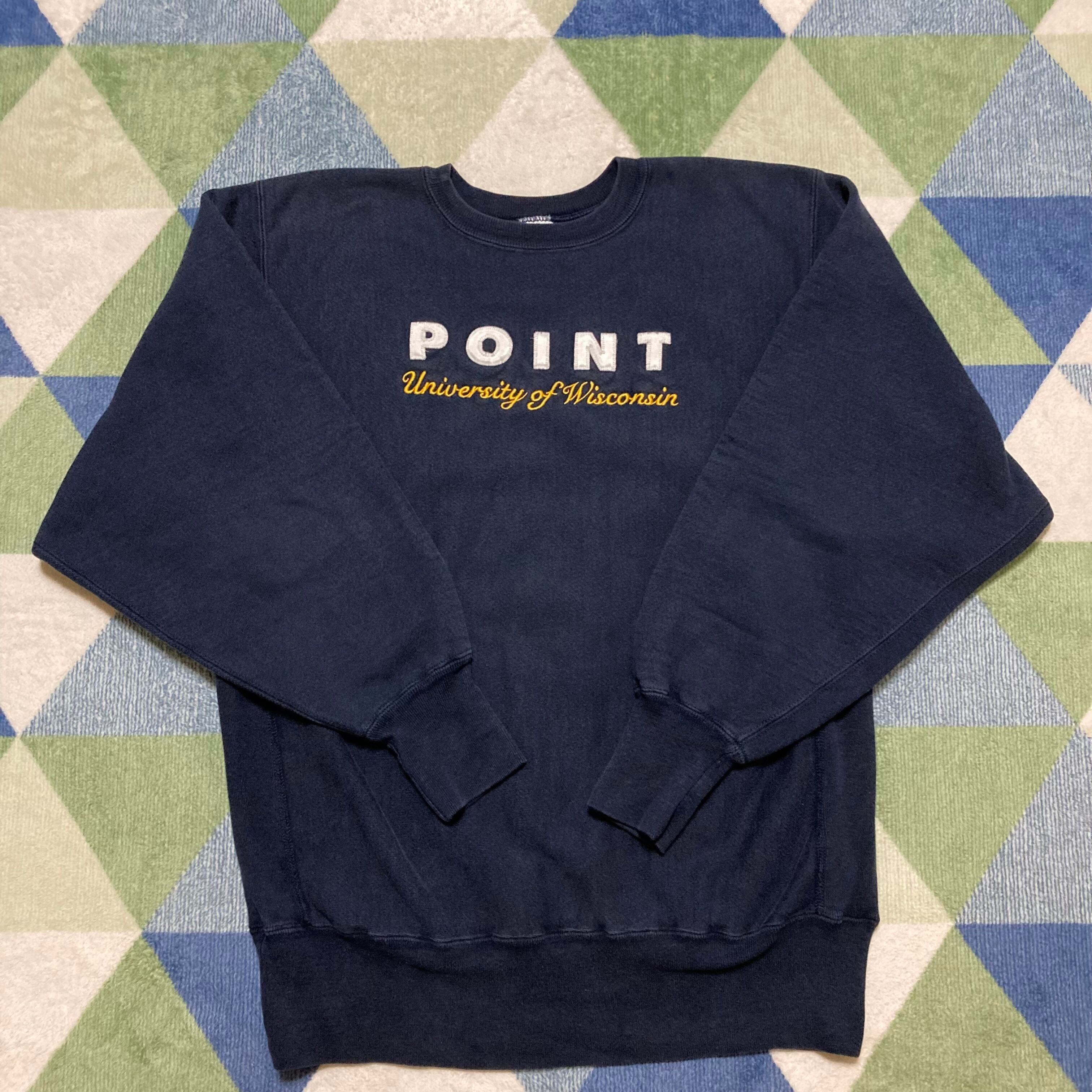 90s Champion イリノイ大 リバースウィーブ刺繍タグ Lサイズ