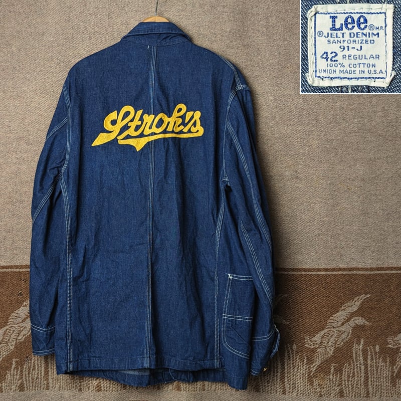 【美品】Lee 91-J カバーオール 60's-70's Vintage 42アメリカ