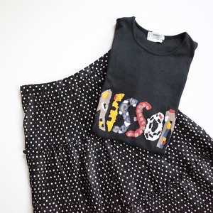 Germany dot tiered long skirt