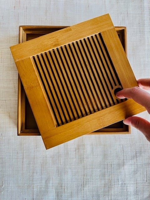 竹製 茶盤（正方形 コンパクト） | 茶海堂 Chakaido
