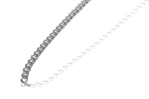【316L pearl & chain necklace】 / SILVER