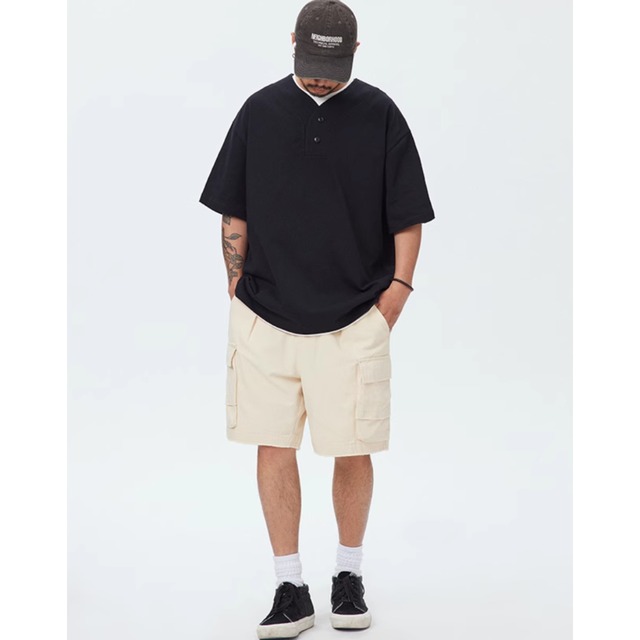 ヘンリーネック半袖Tシャツ 225447