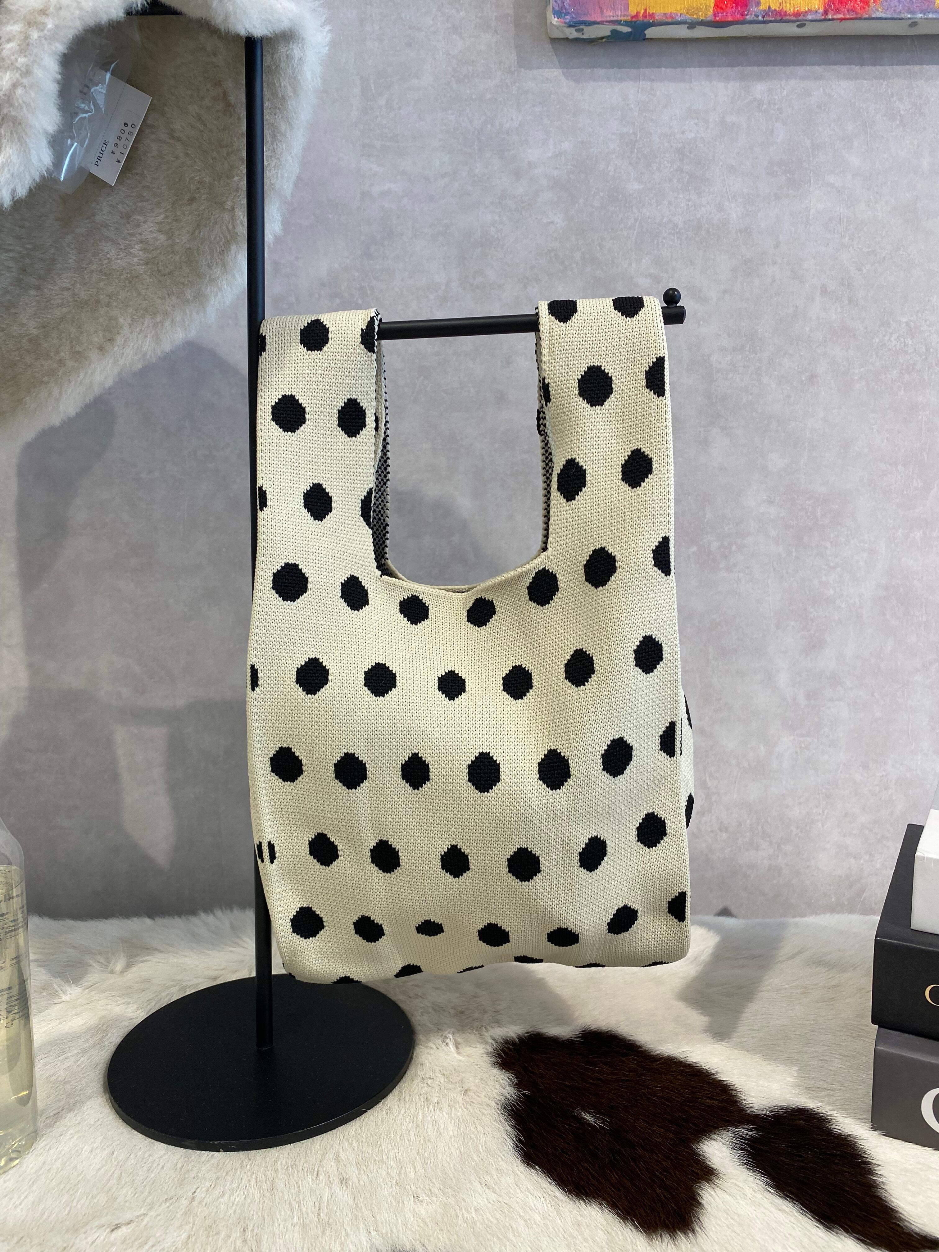 dot knit bag