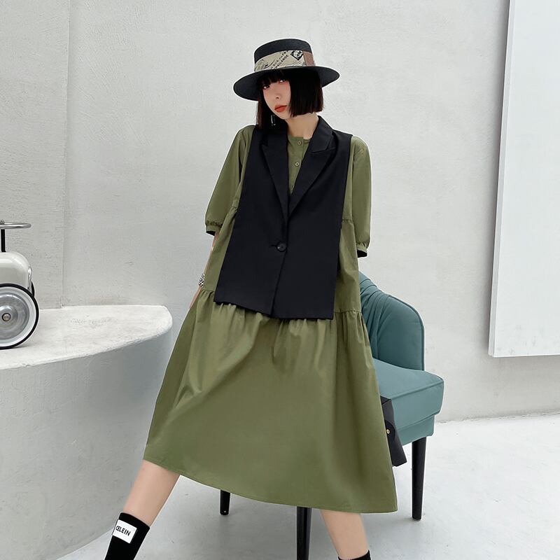 ドレス スプリングシャツ スカート サマースタンダード レトロ 春物 夏物 ラブタオタオダレンハウス38721865062