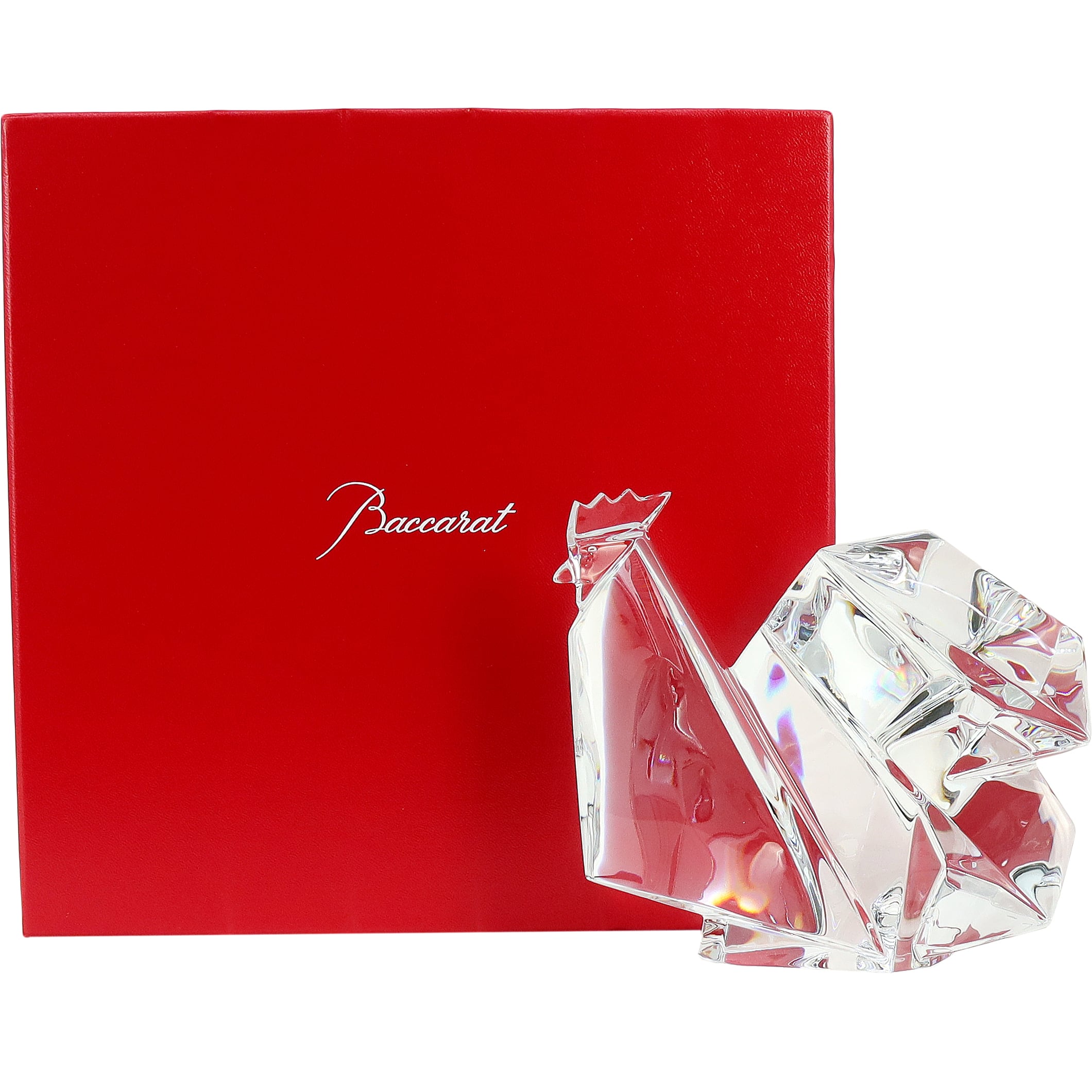 New BACCARAT バカラ 折り紙 オンドリ 1762749 クリスタルガラス