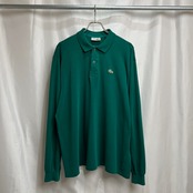 70s FRANCE LACOSTE　フレンチラコステ　鹿の子　長袖ポロシャツ　7