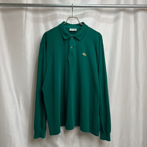 70s FRANCE LACOSTE　フレンチラコステ　鹿の子　長袖ポロシャツ　7