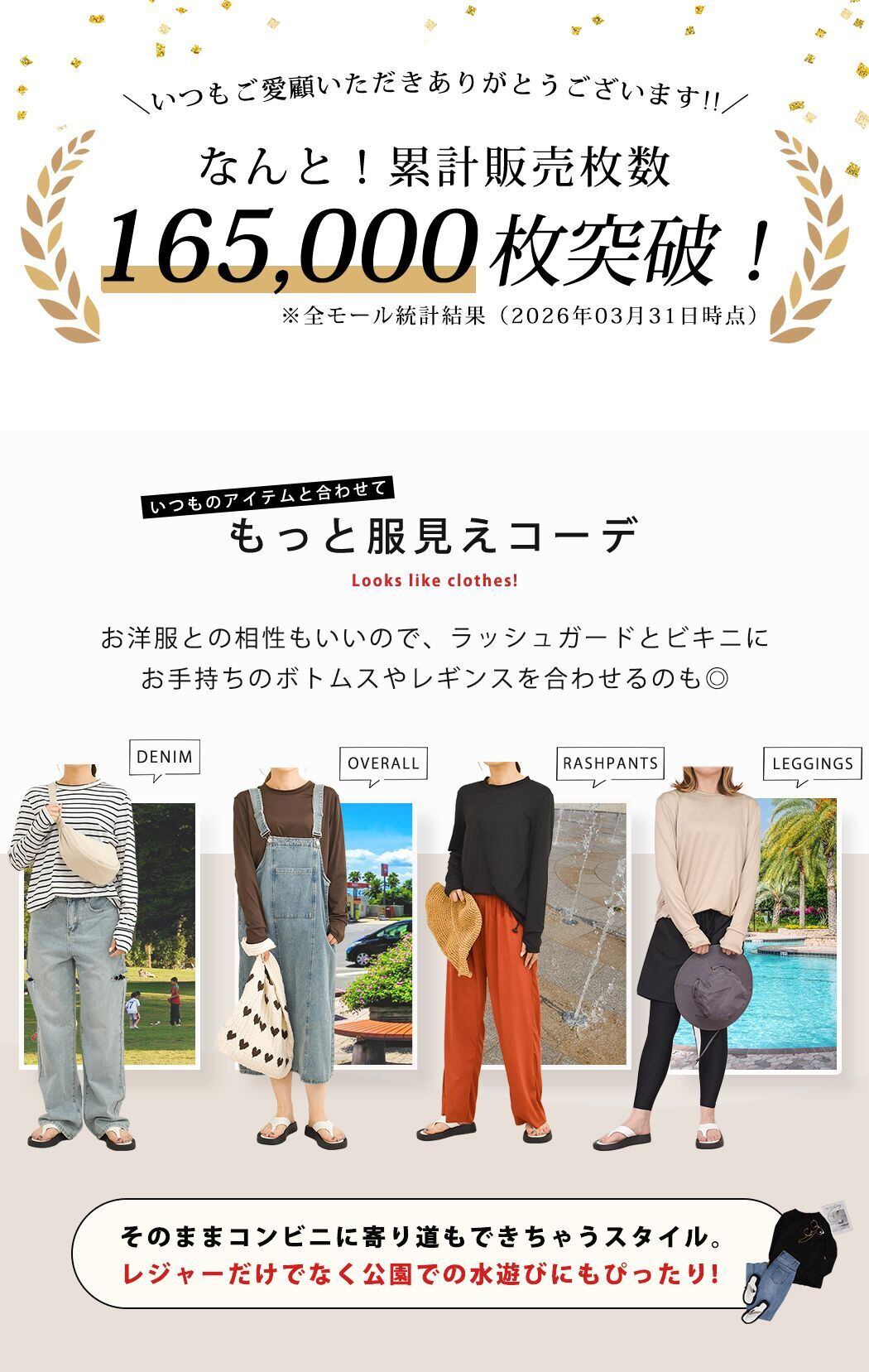 宅配便】ラッシュガード4点セットビキニ 水陸両用 ブラトップ A