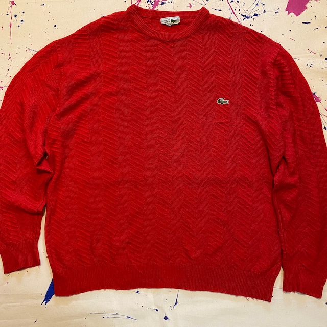 made in FRANCE 70s LACOSTE wool sweater {フランス製　70s ラコステ　ウールセーター　古着　USED  メンズ}ユニセックス