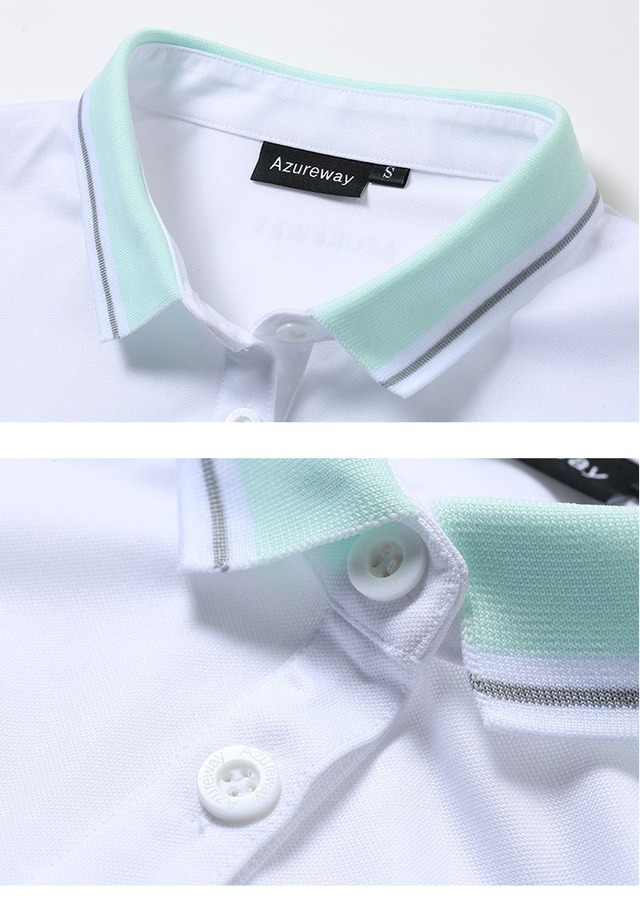 ホワイトポロシャツ　カラースカート　セットアップ