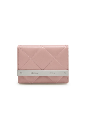 [Matin Kim] PUFF QUILT WALLET IN PINK 正規品 韓国ブランド 韓国通販 韓国代行 韓国ファッション マーティンキム matinkim 日本 店舗