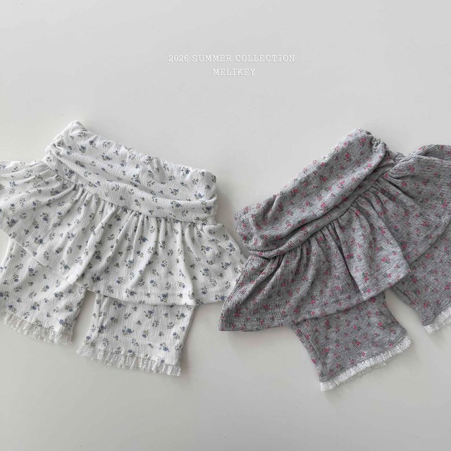 予約： Shirring Chilen 5-Part leggings〔Melikey〕