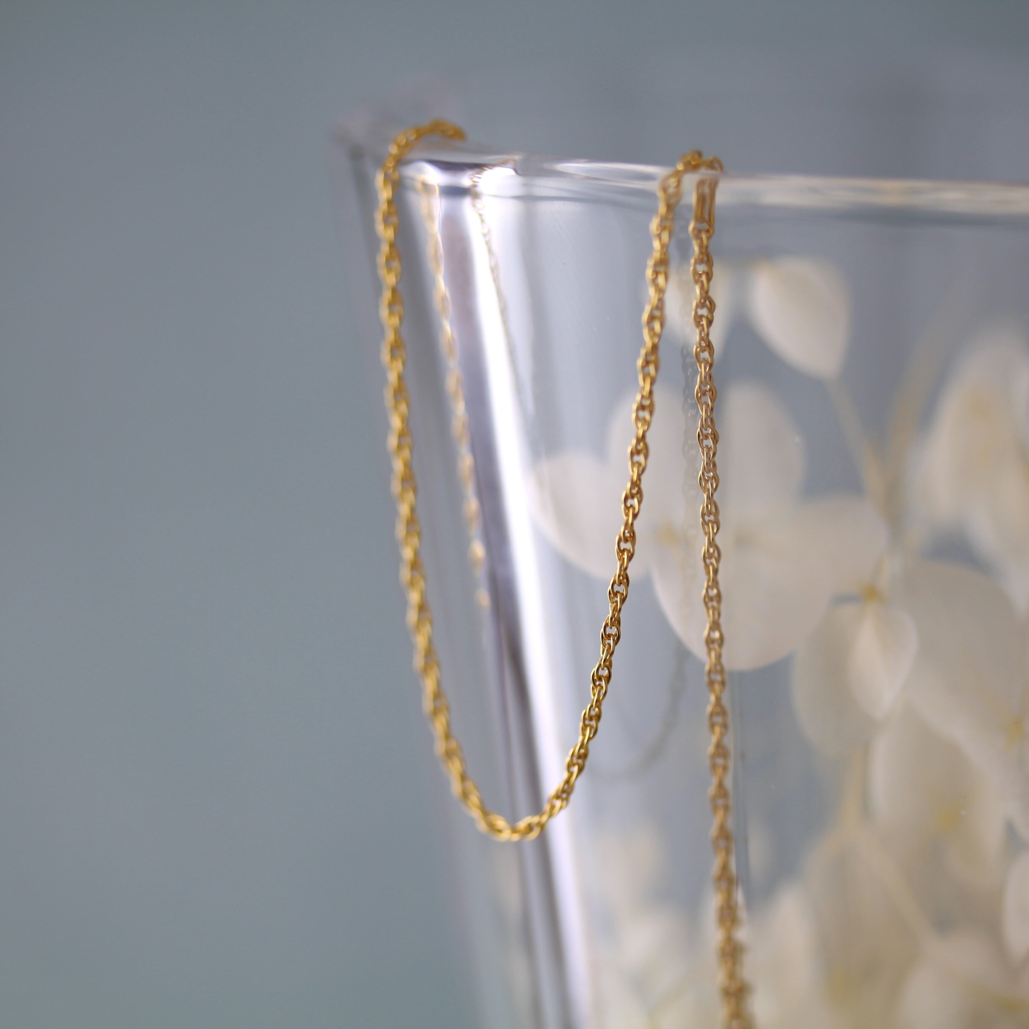 K14GF ツイストチェーンネックレス 40cm No.83 | スキン