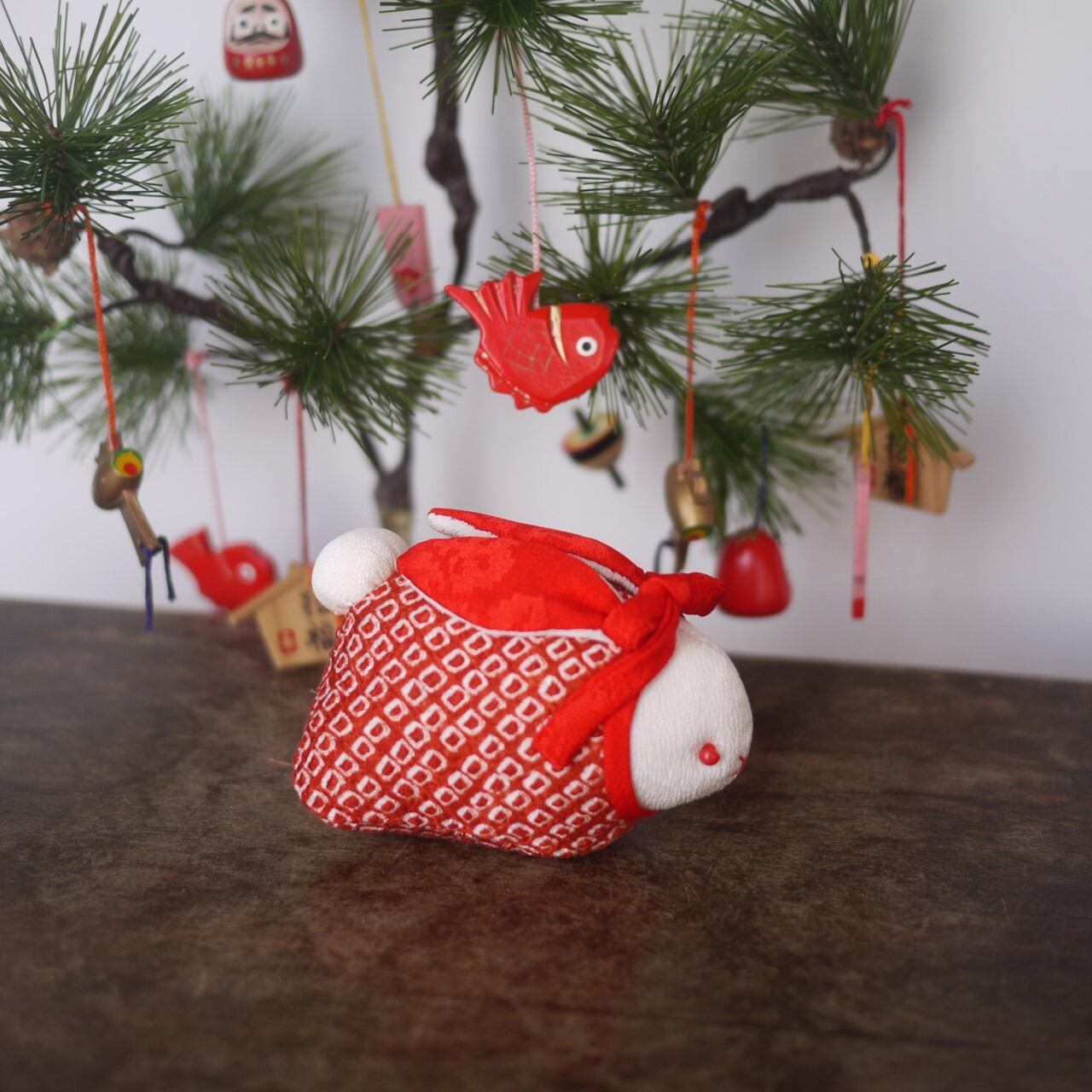 縮緬細工 鹿の子ウサギ 日本