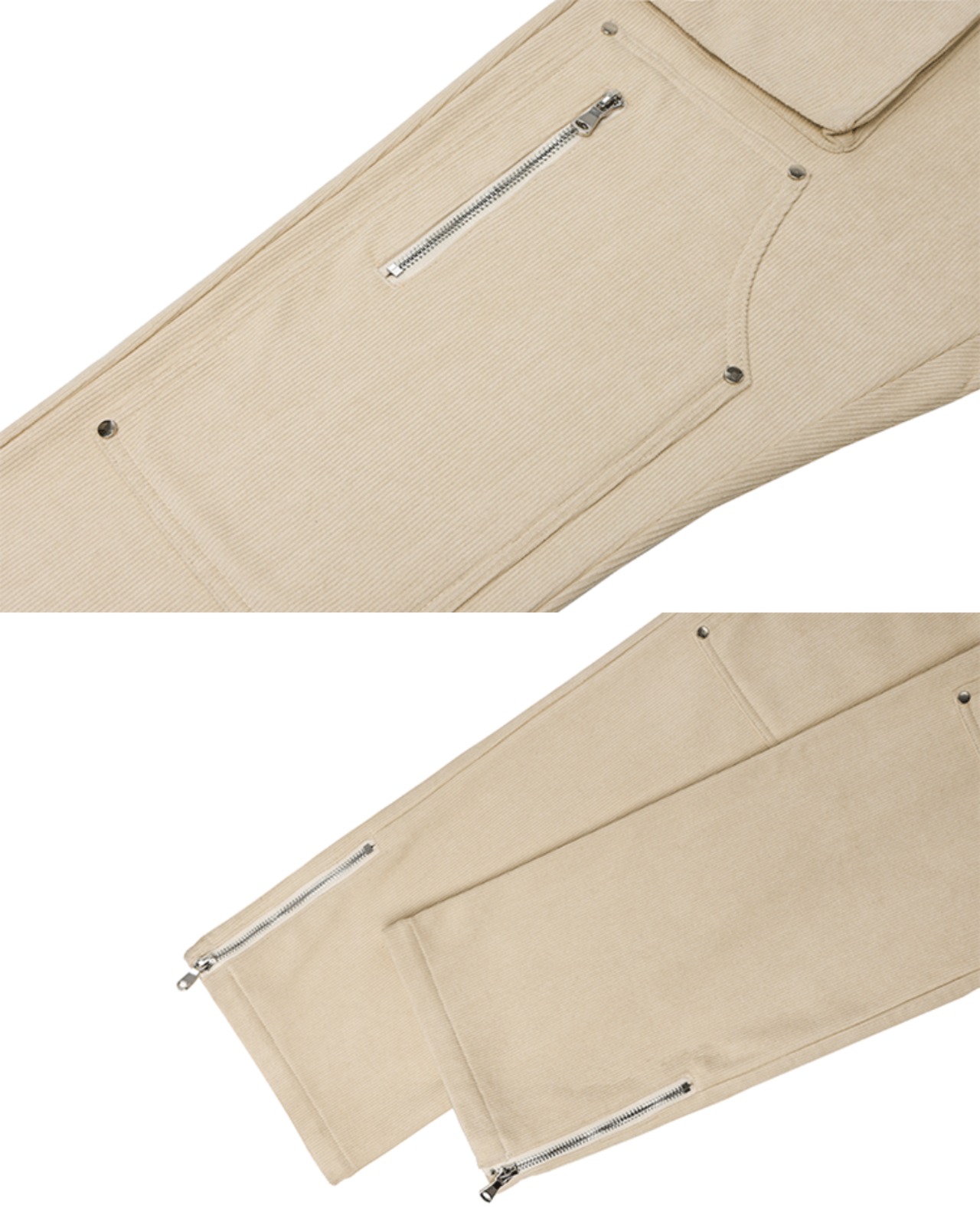 【最短翌日発送】脚長高見え設計｜暖かさも妥協しないライニングシャギーコーデュロイパンツ(P00001)