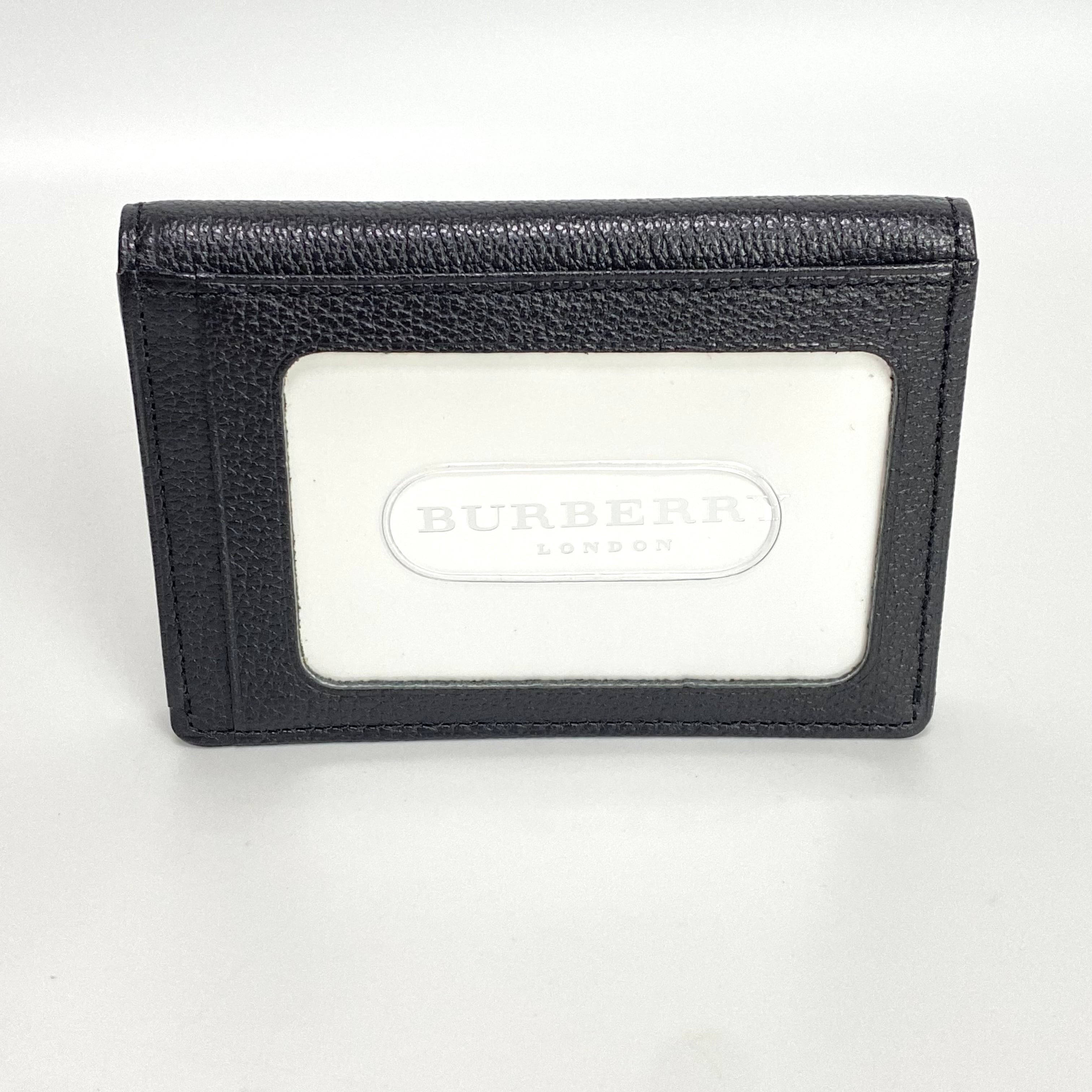 Burberry バーバリー カードケース レザー ブラック 11406-202309 | rean