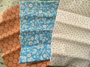カットクロス　北欧　フラワー　3枚セット　生地・布