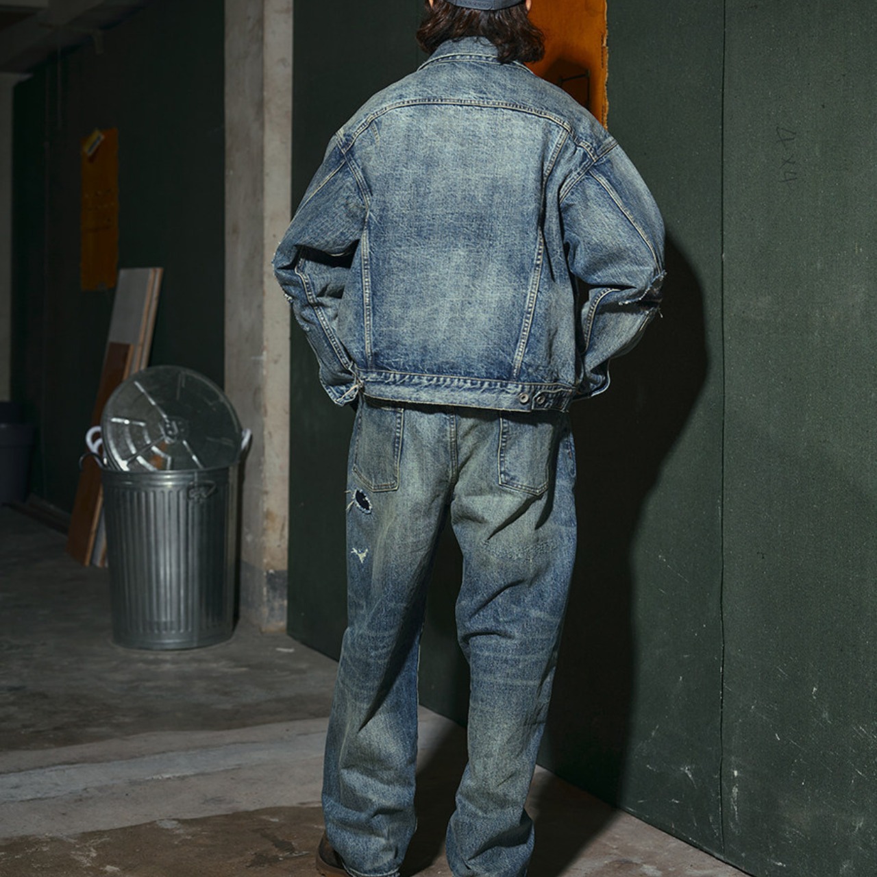 ナバホパッチワーク クラッシュ デニムジャケット K5591 - 3