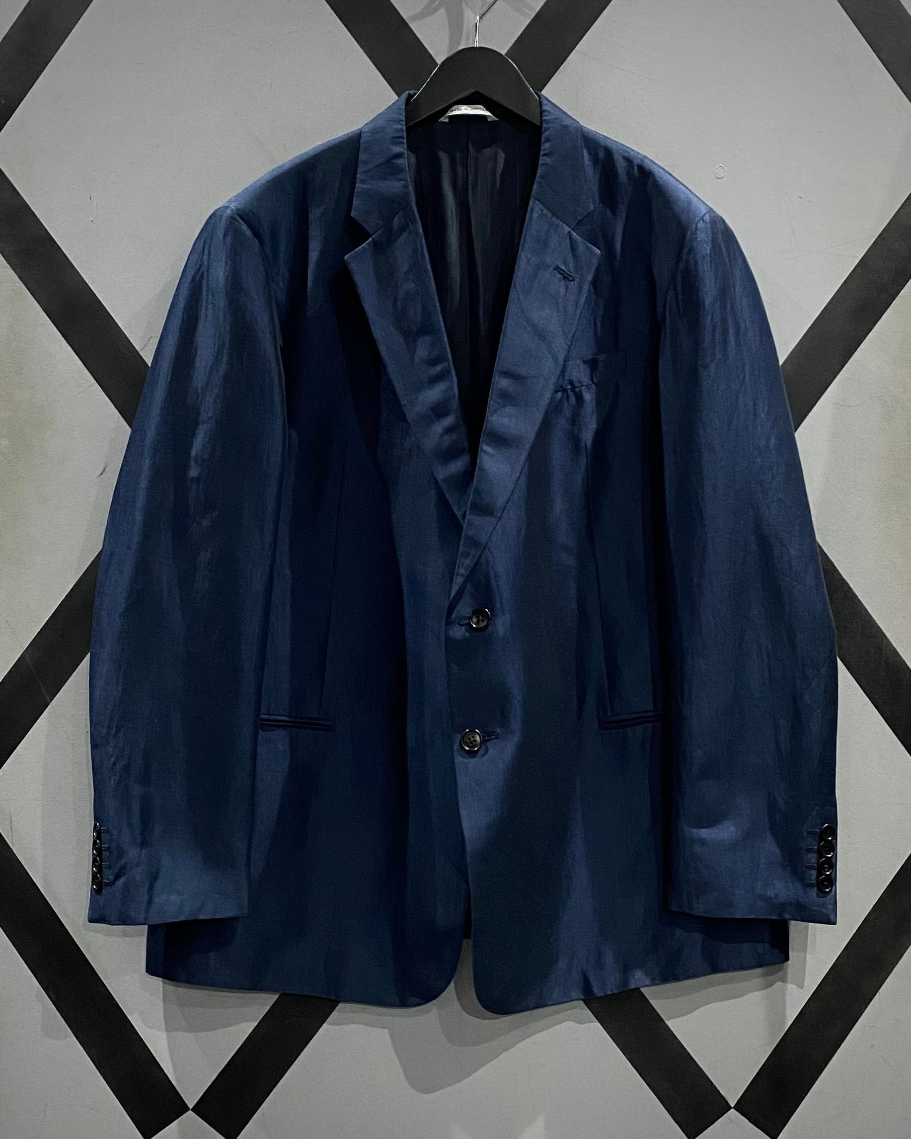 ARMANI COLLEZIONI ジャケット 42 X VINTAGE】“ARMANI COLLEZIONI” Linen × Cotton Vintage Tailored