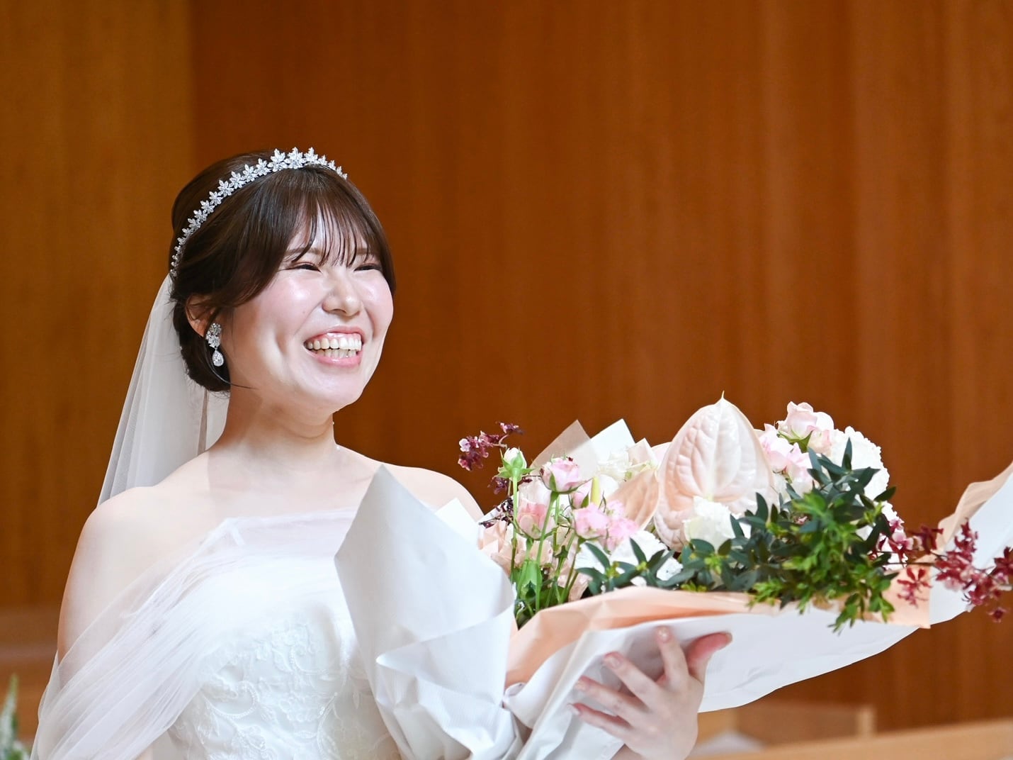 ブライダルピアス イヤリング｜ジルコニア｜フラワー お花モチーフ