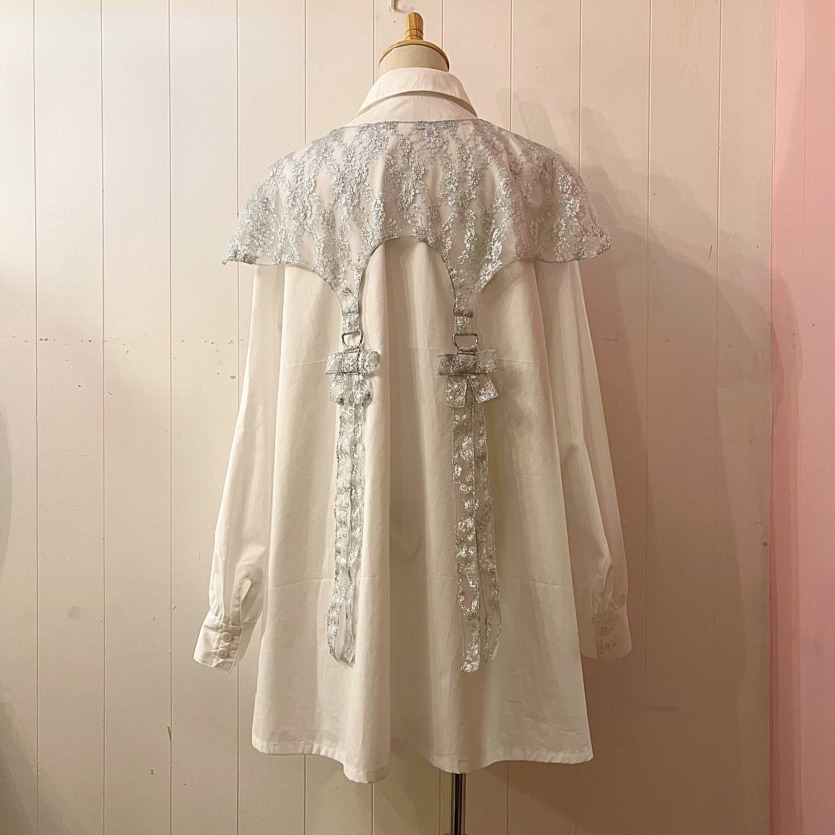 original : spark ribbon shirt mini one-piece