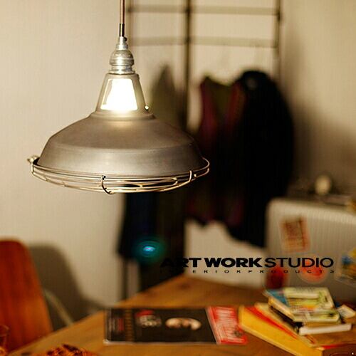 【全2色】ARTWORKSTUDIO(アートワークスタジオ):Jail-pendant M(ジェイルペンダント Mサイズ)白熱球・蛍光球・LED対応/照明/間接照明/ペンダントライト/ライト/天井照明/スチール/インテリア/リビング/ダイニング/送料無料/AW-0351Z/AW-0351V
