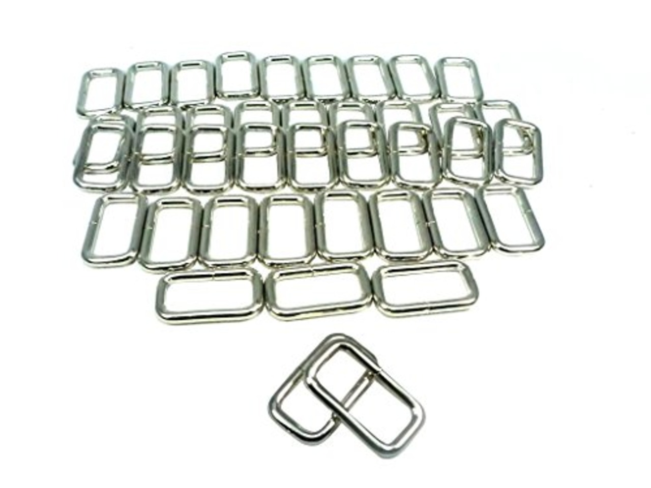 イチネンアクセス ファミリーツール(FAMILY TOOL) 角カン(小カン) (内寸25×11mm 線径3mm) シルバー 20個入 56758