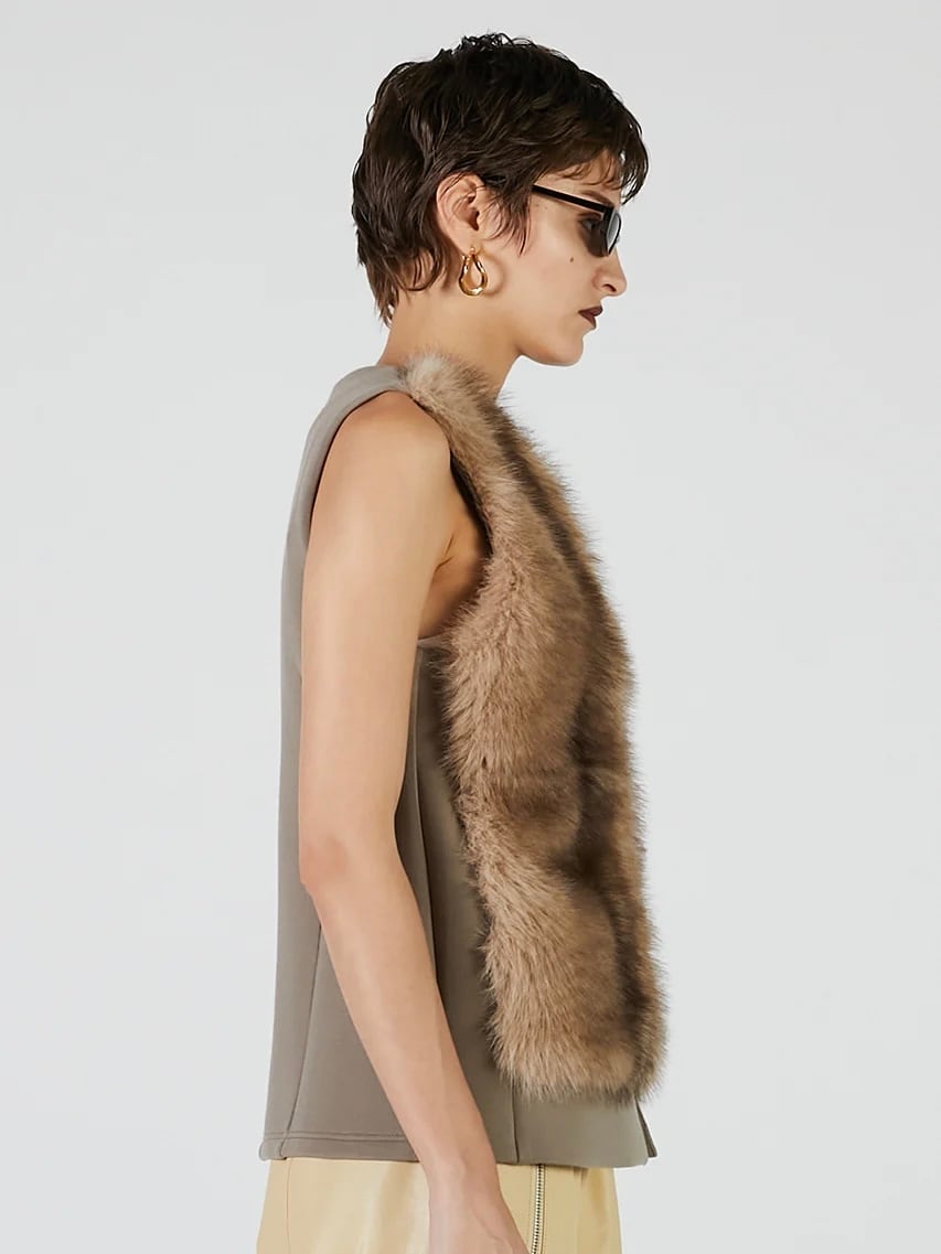 PRANK PROJECT プランクプロジェクトFur Trimmed Vest 25AW】PRANK PROJECT プランクプロジェクト / Fur Trimmed Vest