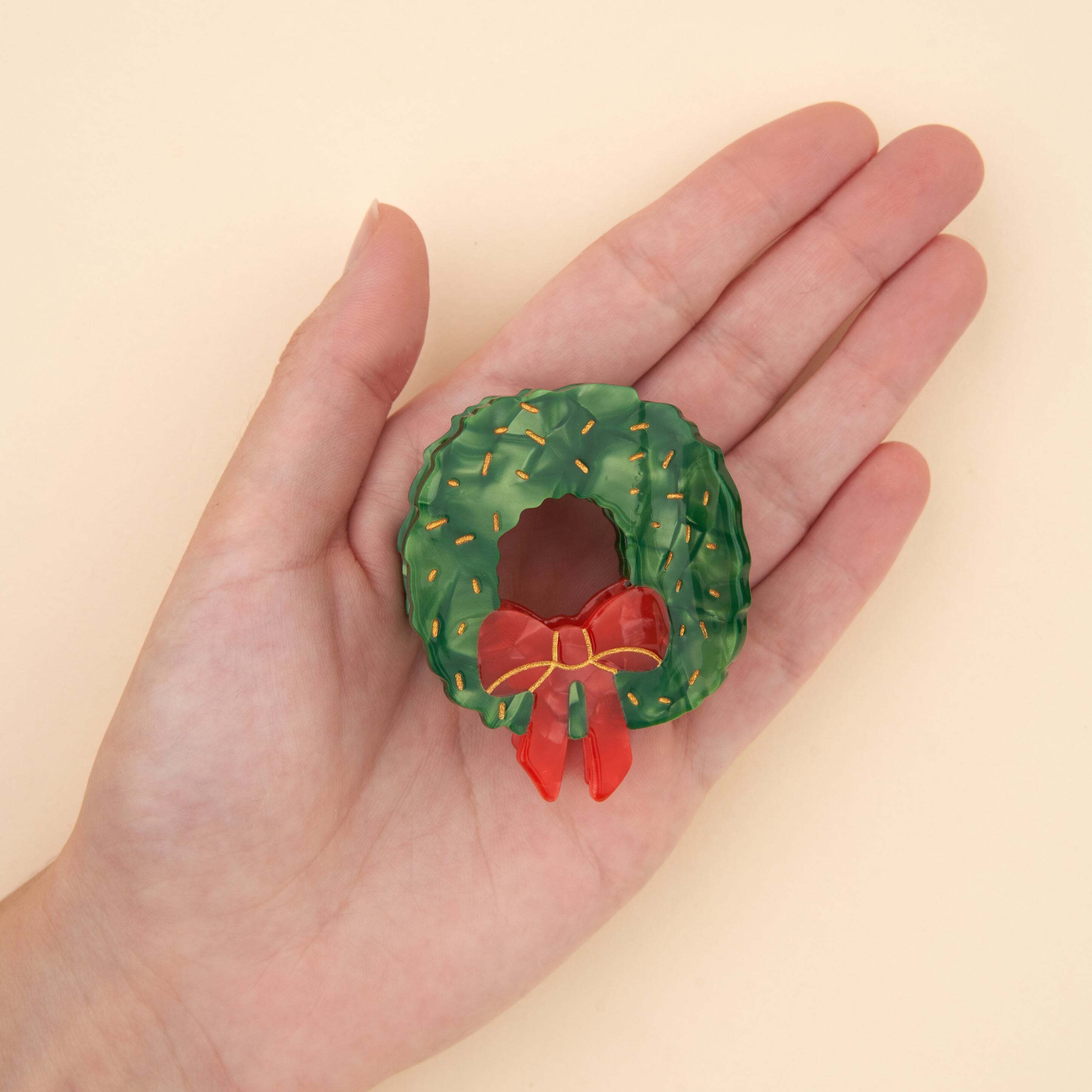 Coucou Suzette/Christmas Wreath Hair Claw | Treize