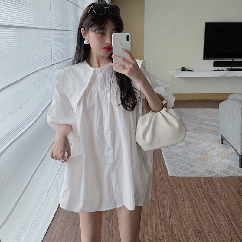 スタイルルーズショートスカート カラースリーブドレス ランタンスリーブ レース 大人ガーリー スウィート キュート カジュアル ハンチェンe57646877899