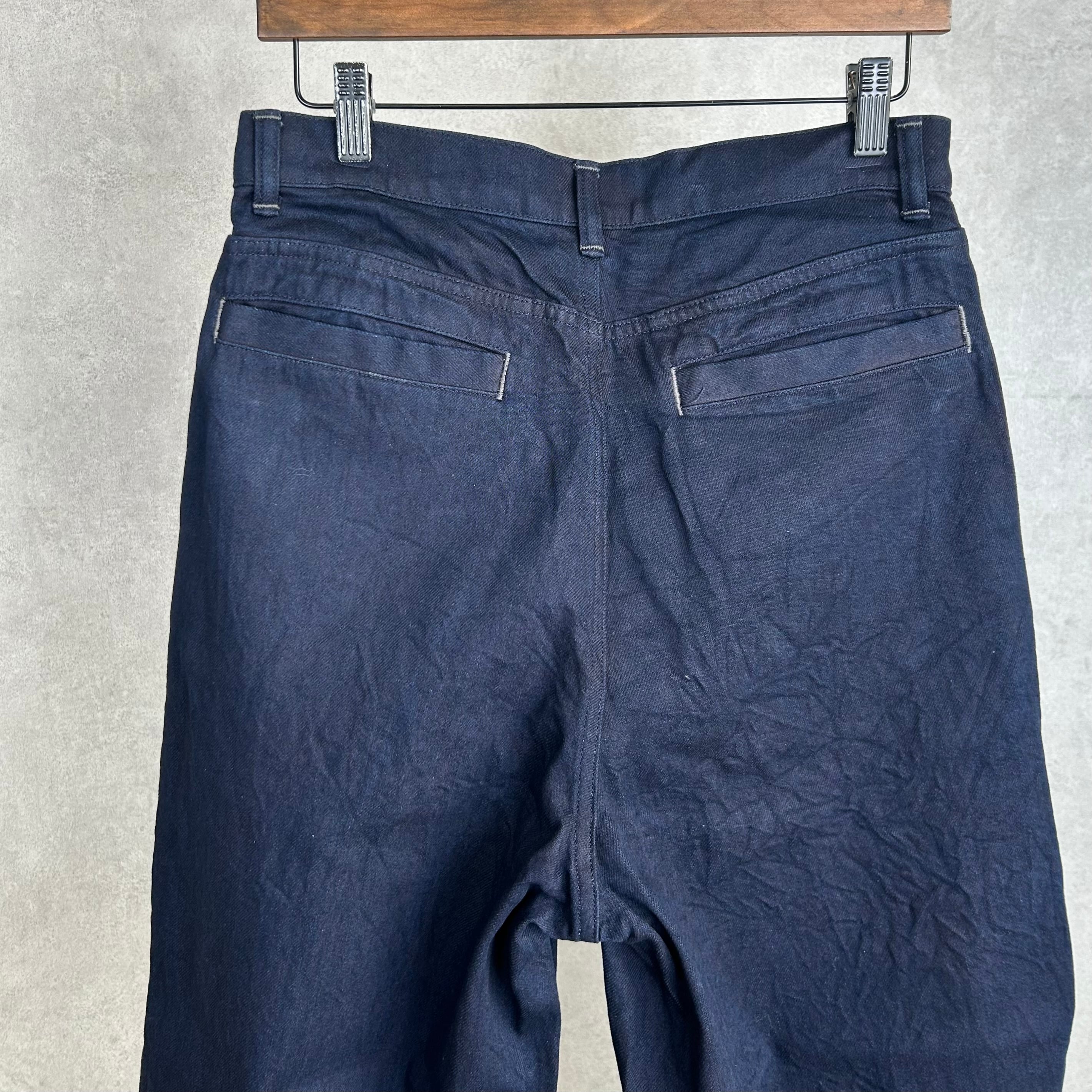 26SS》【STILL BY HAND】11.5oz DEEP TUCK WIDE DENIM PANTS スティル