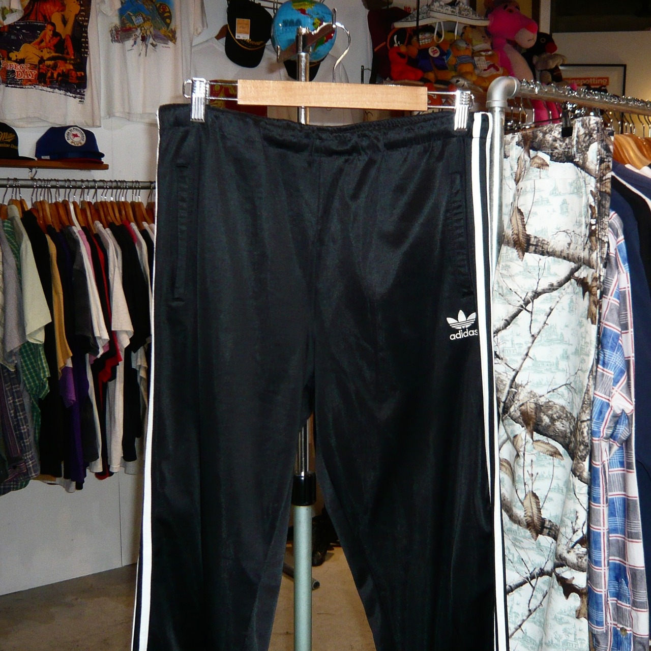 90s adidas トラックパンツ black