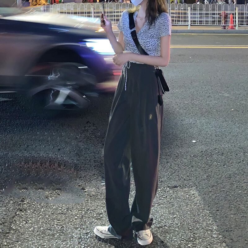 パンツ サマー薄手ハイウェストウェストルーズカジュアル 夏物 試着室46624153327