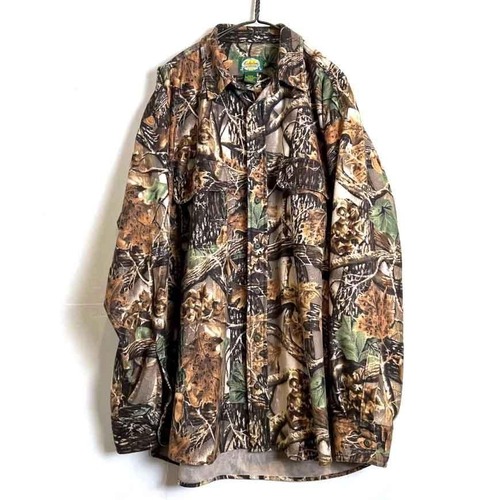 Cabelas Vintage Camouflage Flannel Jacket [1990s-] Vintage Real Tree Camouflage Flannel Shirt